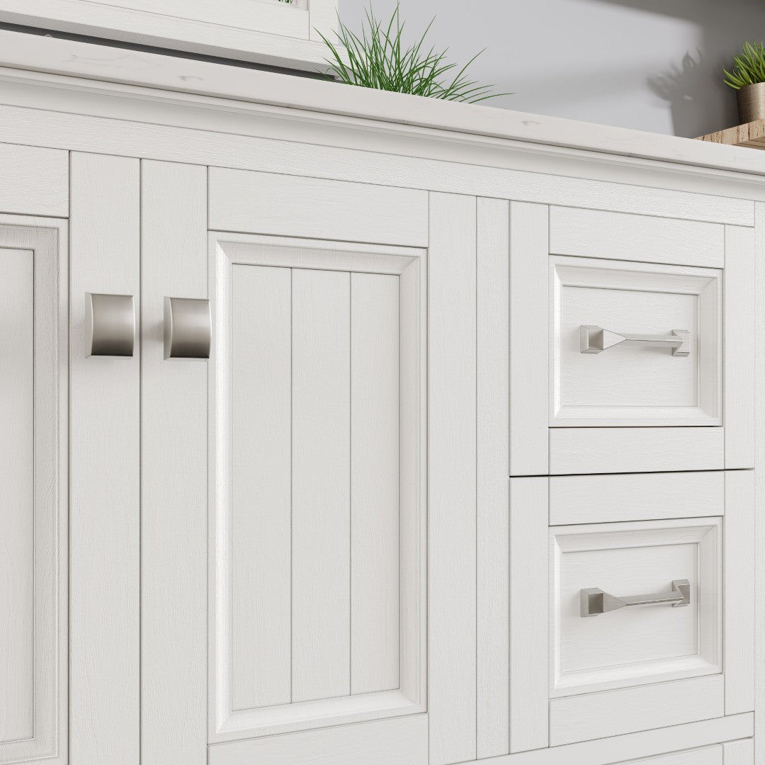 Britney 36 in. White Single Sink Bath Vanity with Carrara Quartz Top and Undermount Porcelain Sink