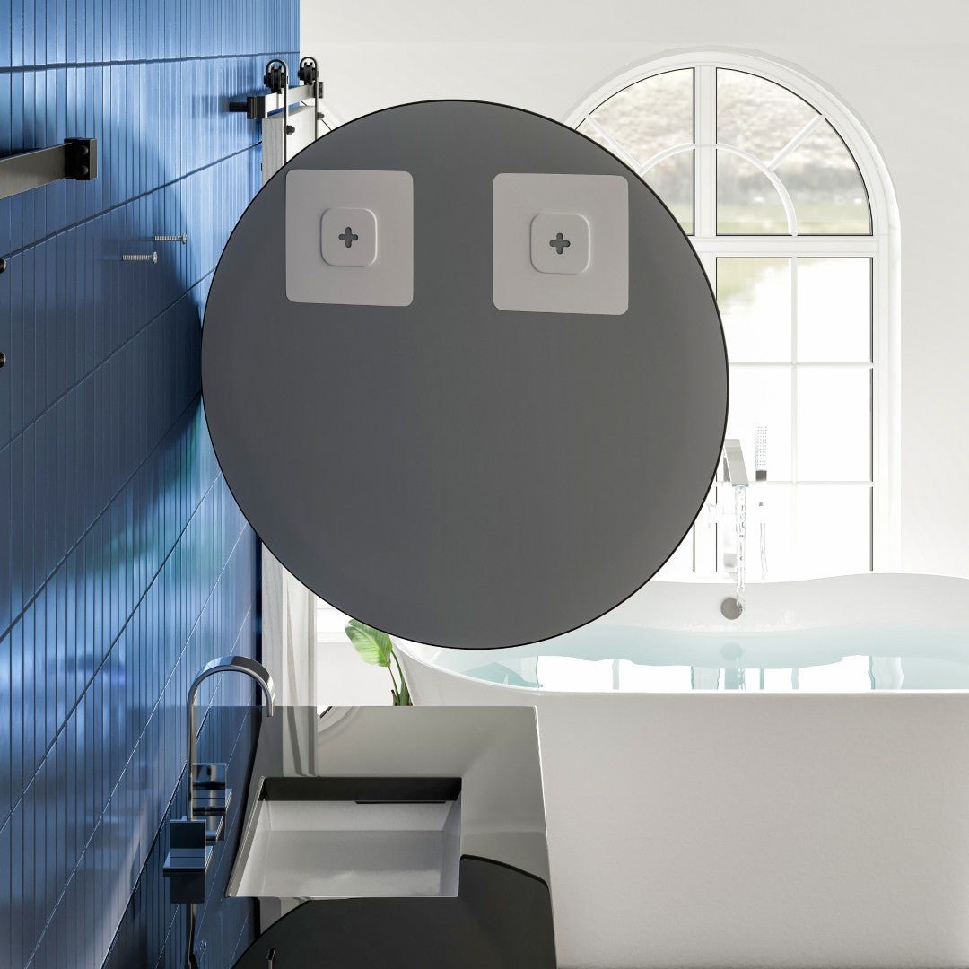 Eviva Round 36" Frameless Mirror with Bevel Edge - Mirror by Eviva