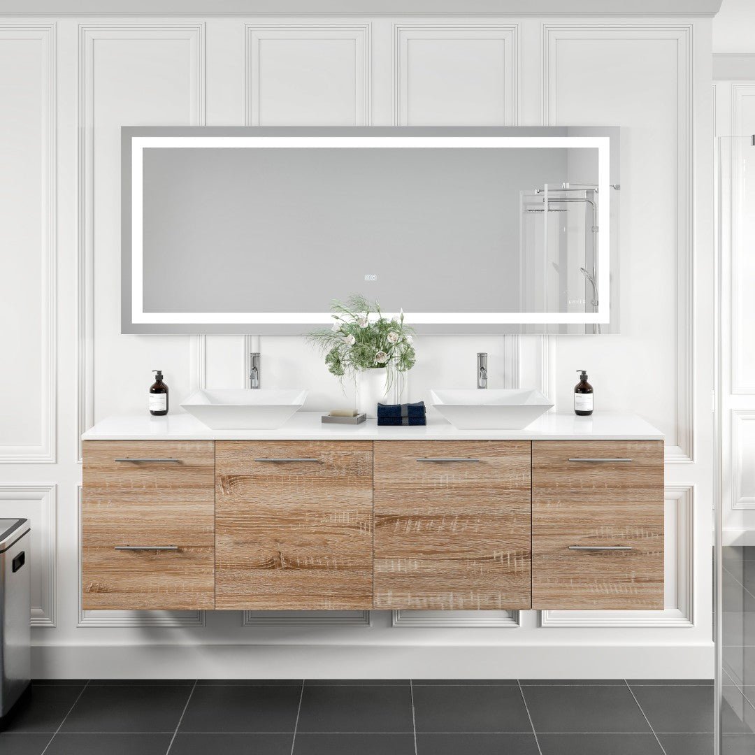 Eviva Lite 72" x 30" Rectangular Frameless Mirror - Mirror by Eviva
