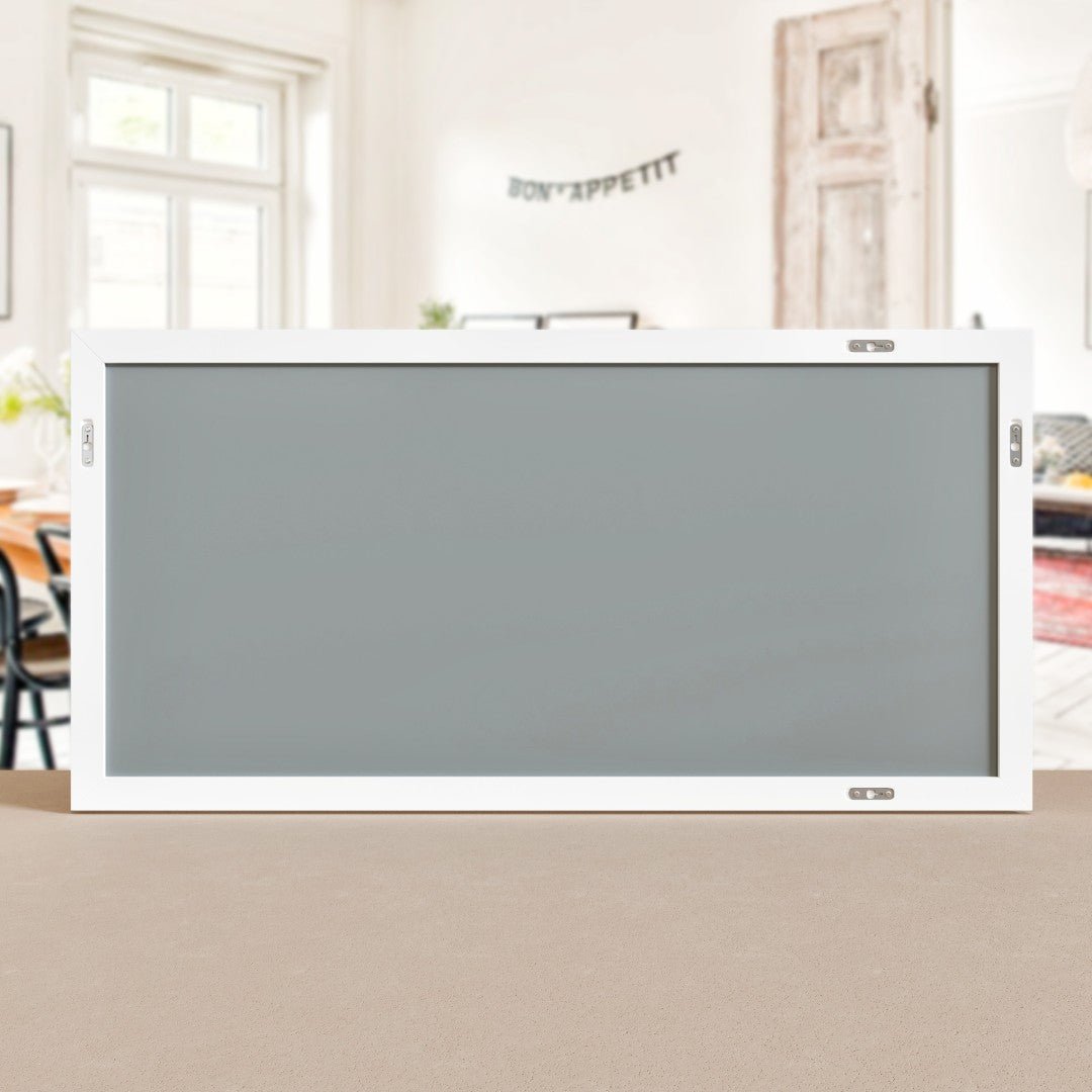 Eviva New York 60" x 30" Rectangular White Wooden Framed Mirror - Mirror by Eviva