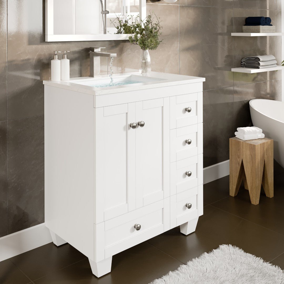 Eviva Bella Single - Handle Waterfall Single - Hole Bathroom Faucet with Deckplate Included in Brushed Nickel - Bathroom Faucet by Eviva