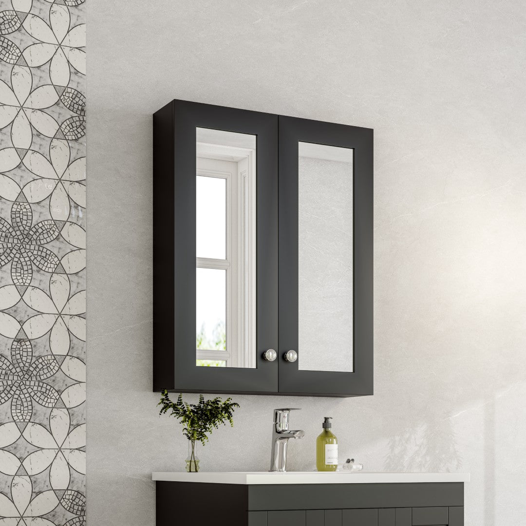 Eviva Tux 24 Inch Espresso Wall Mount Medicine Cabinet