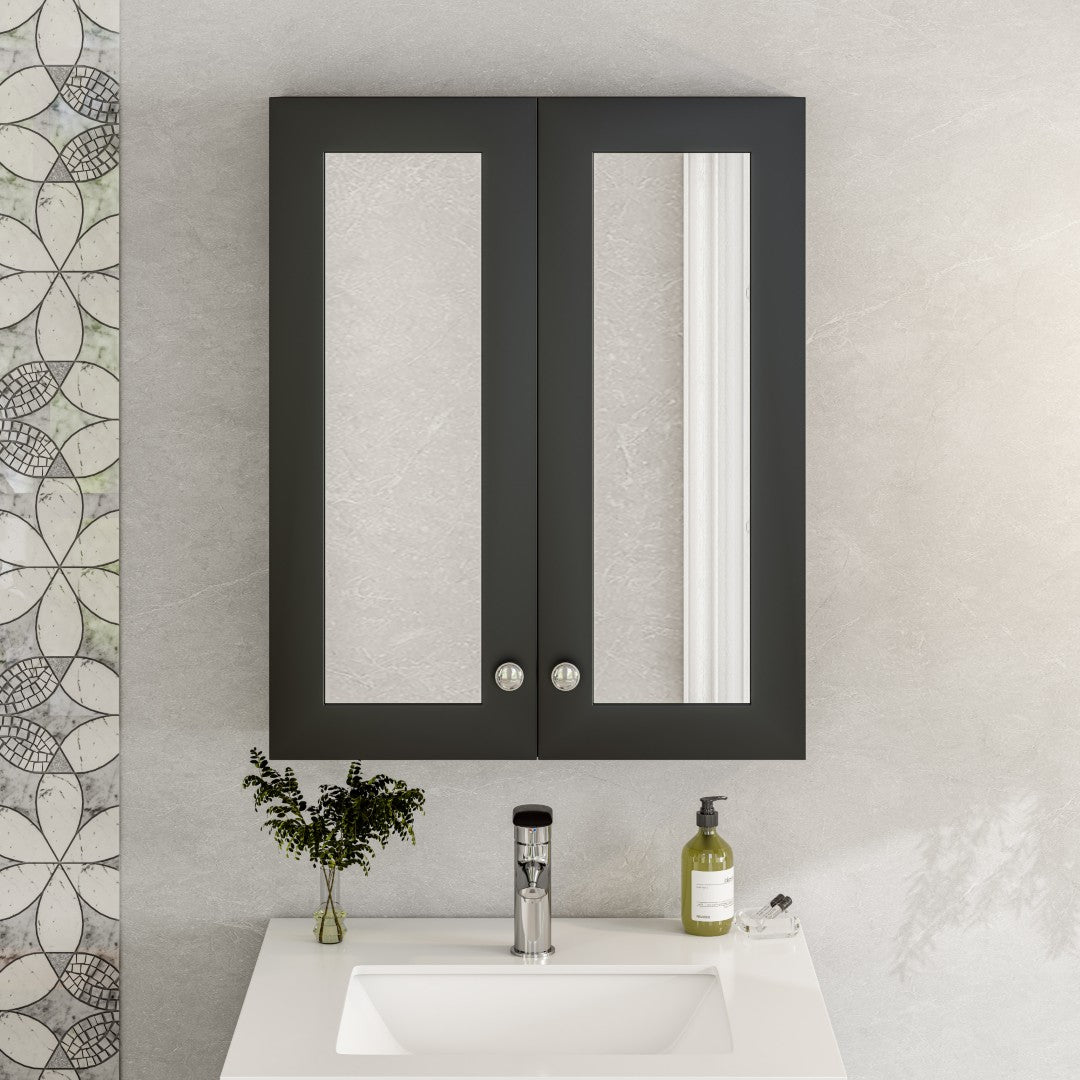 Eviva Tux 24 Inch Espresso Wall Mount Medicine Cabinet