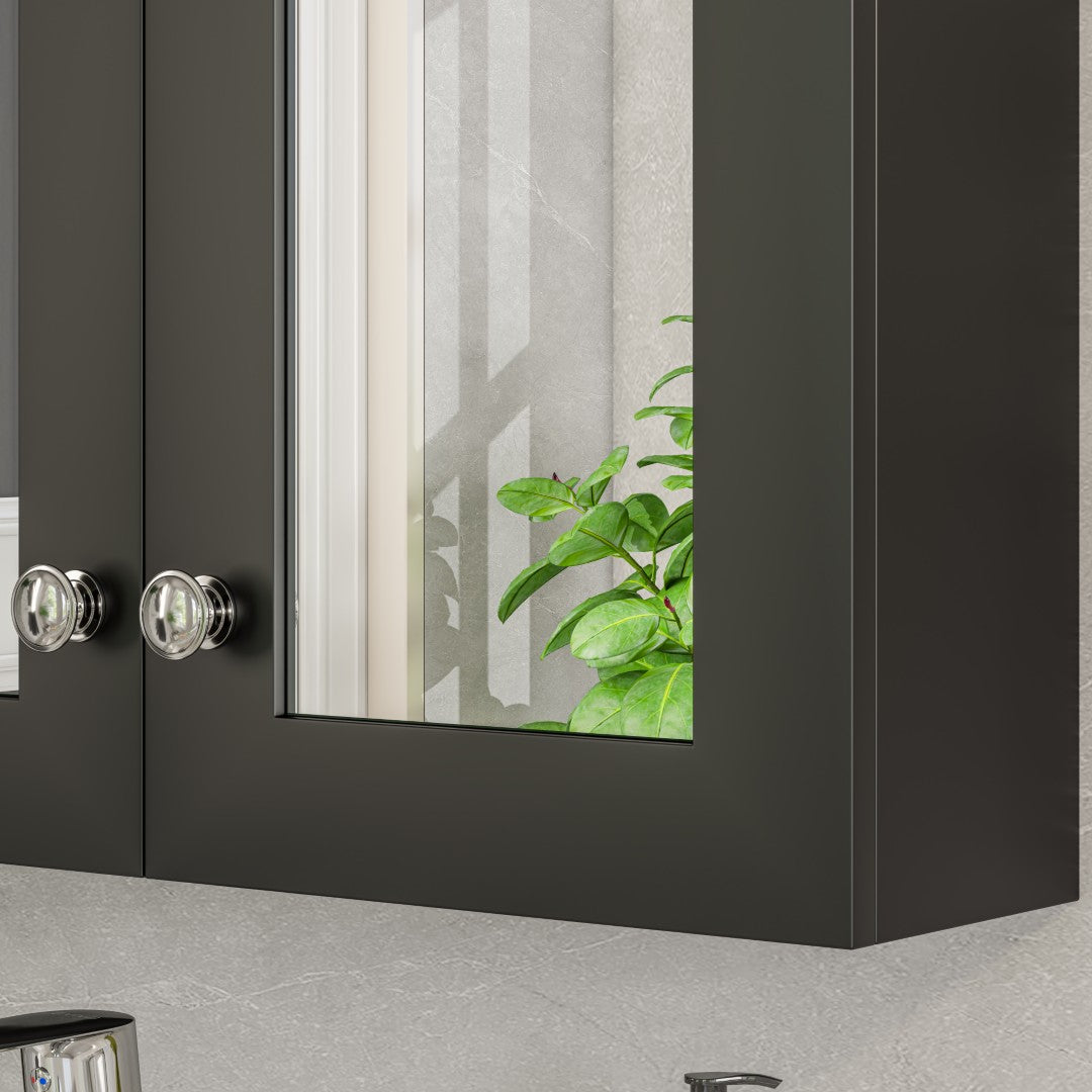 Eviva Tux 24 Inch Espresso Wall Mount Medicine Cabinet