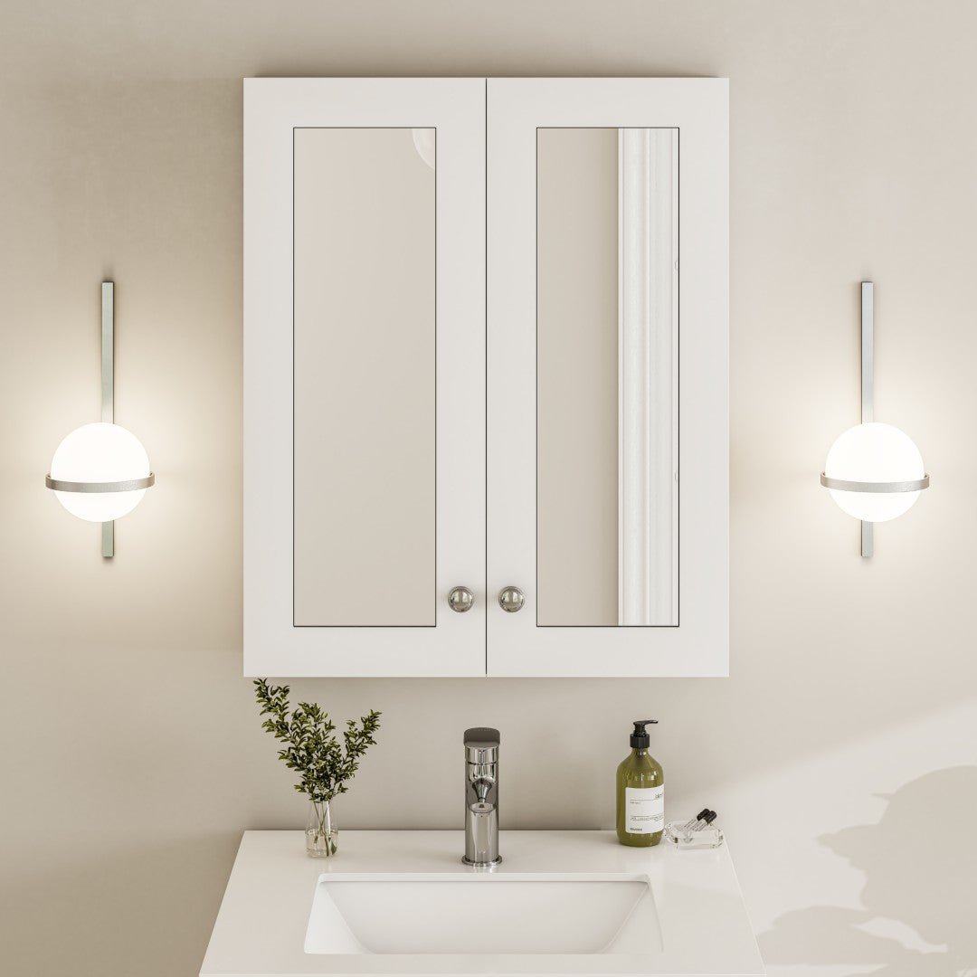 Eviva Tux 24" White Wall Mount Medicine Cabinet - by Eviva