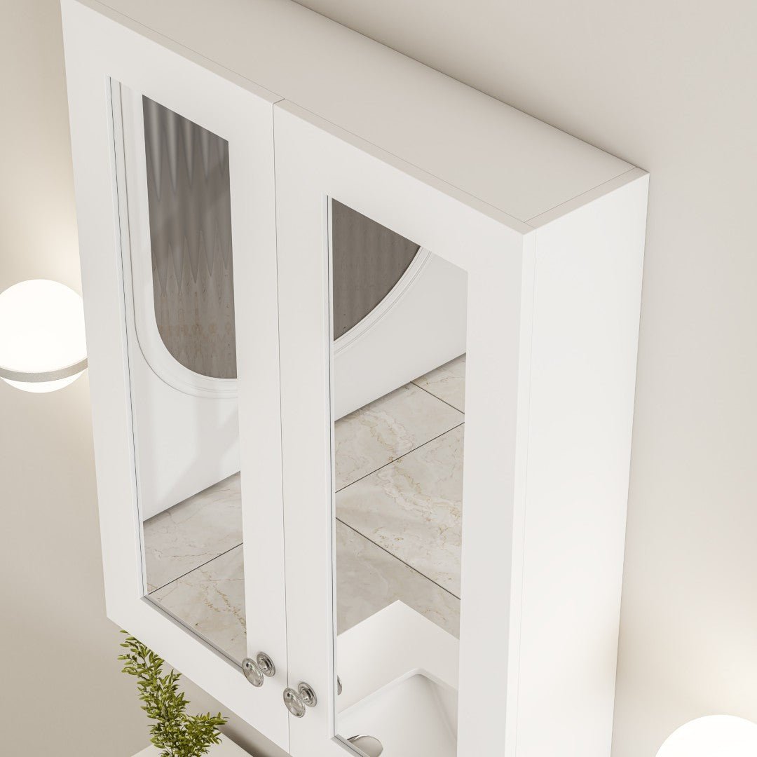 Eviva Tux 24" White Wall Mount Medicine Cabinet - by Eviva