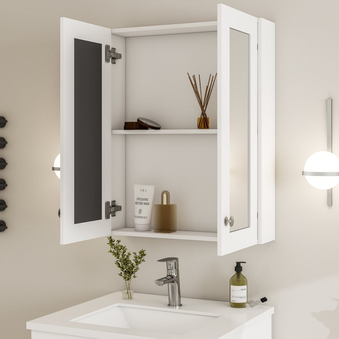 Eviva Tux 24" White Wall Mount Medicine Cabinet - by Eviva