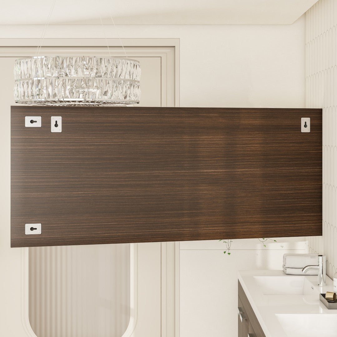 Eviva Sun 72" x 32" Rectangular Gray Oak Wooden Framed Mirror - Mirror by Eviva