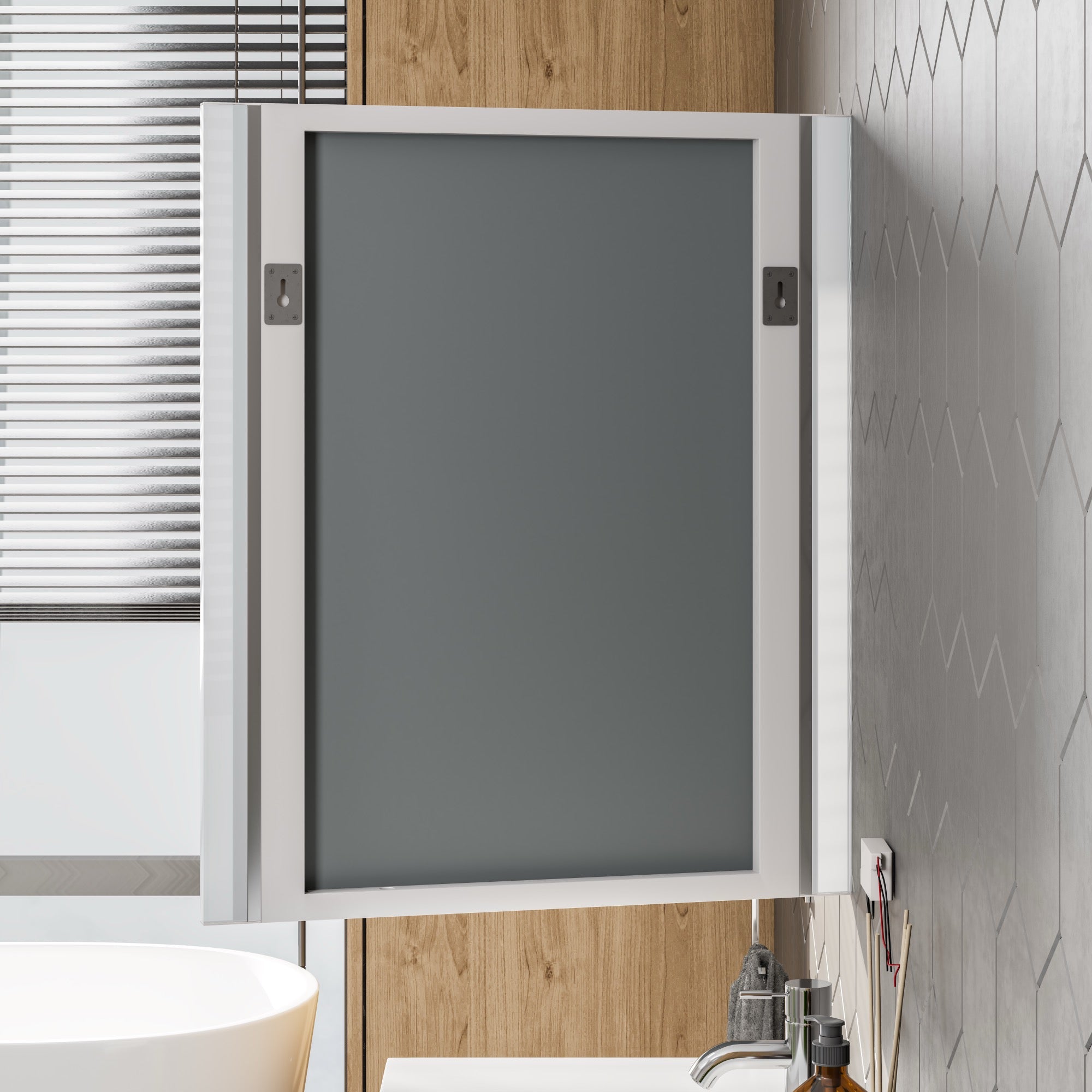 Eviva Lueza 24" x 31" Rectangular Frameless Mirror
