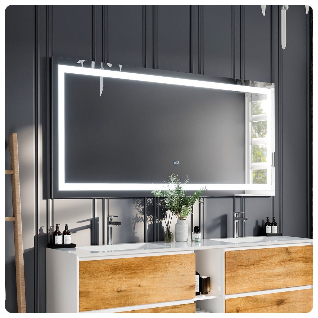 Eviva Lite 60" x 30" Rectangular Frameless Mirror - Mirror by Eviva