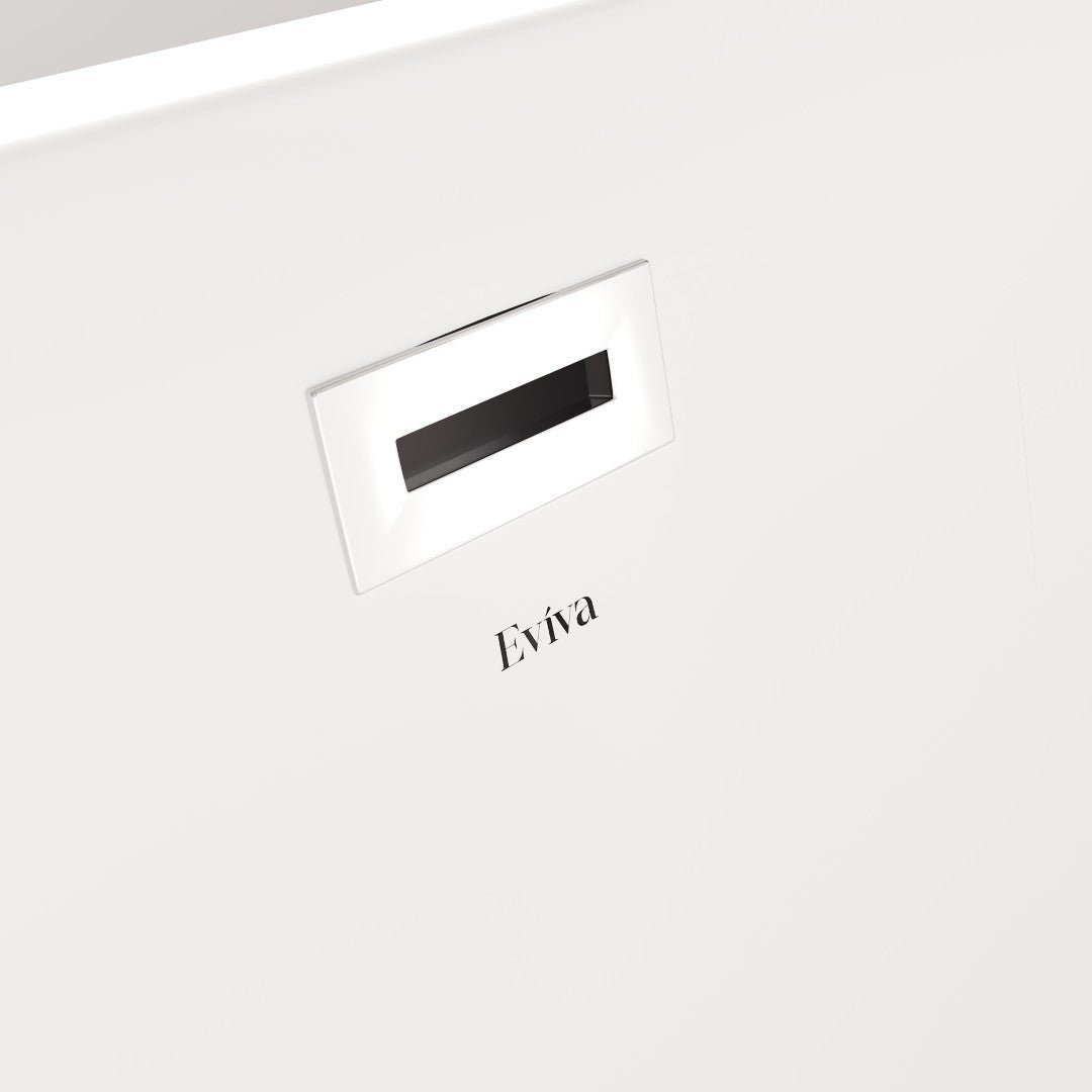 Eviva Aura 60" Glossy White Acrylic Oval Freestanding Bathtub - Bathtub by Eviva