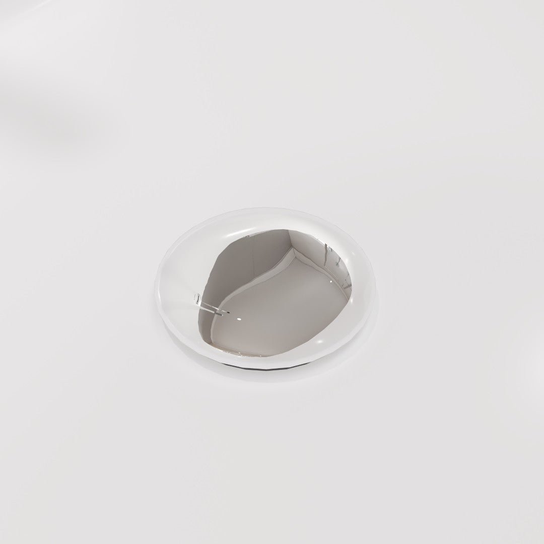 Eviva Aura 67" Glossy White Acrylic Oval Freestanding Bathtub - Bathtub by Eviva