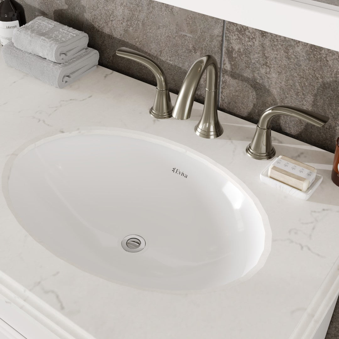 Elite Stamford 60 in. White Double Sink Bath Vanity with Carrara Quartz Top and Undermount Porcelain Sinks