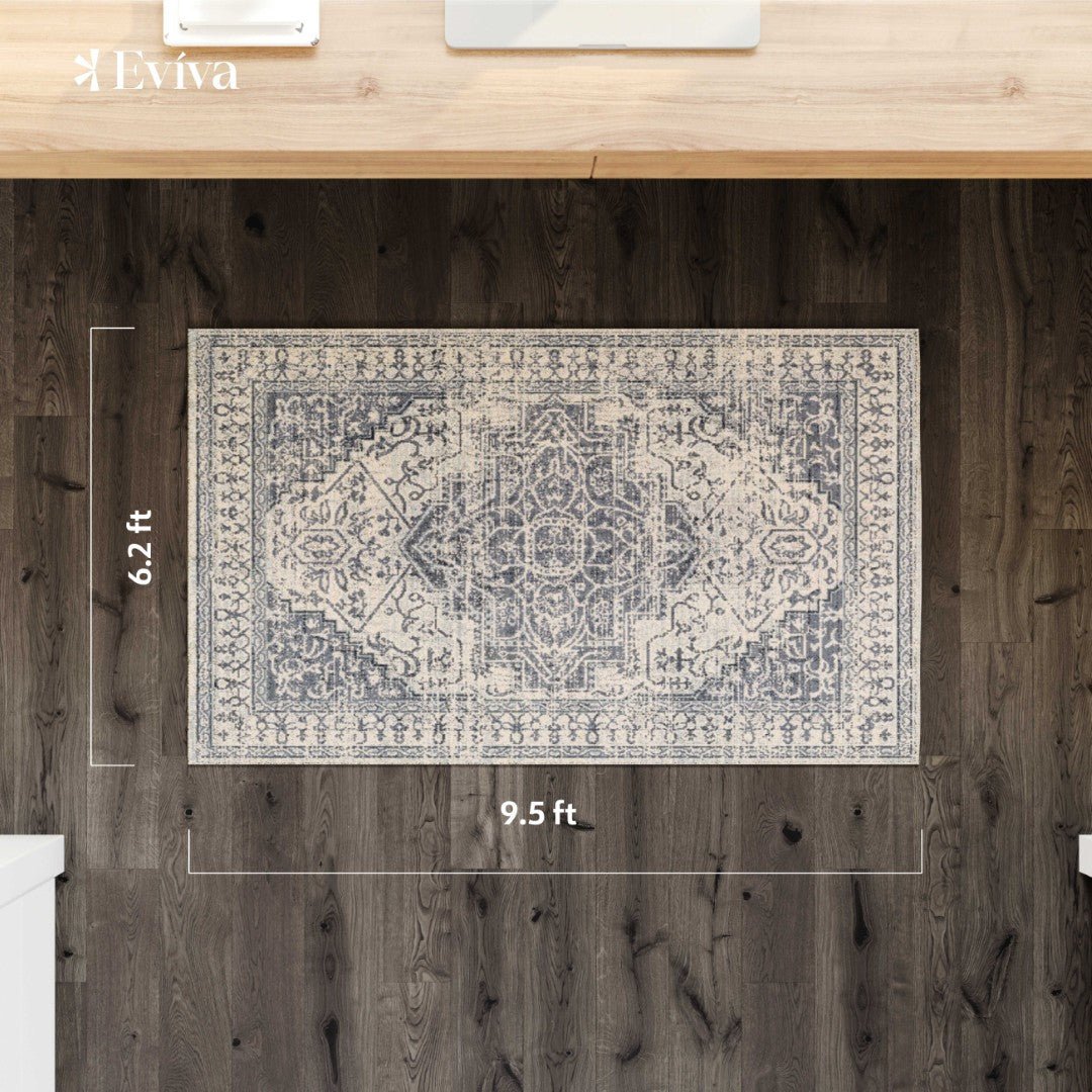 Eviva Venus 3' x 5' Geometric Gray Rug - Rug by Eviva