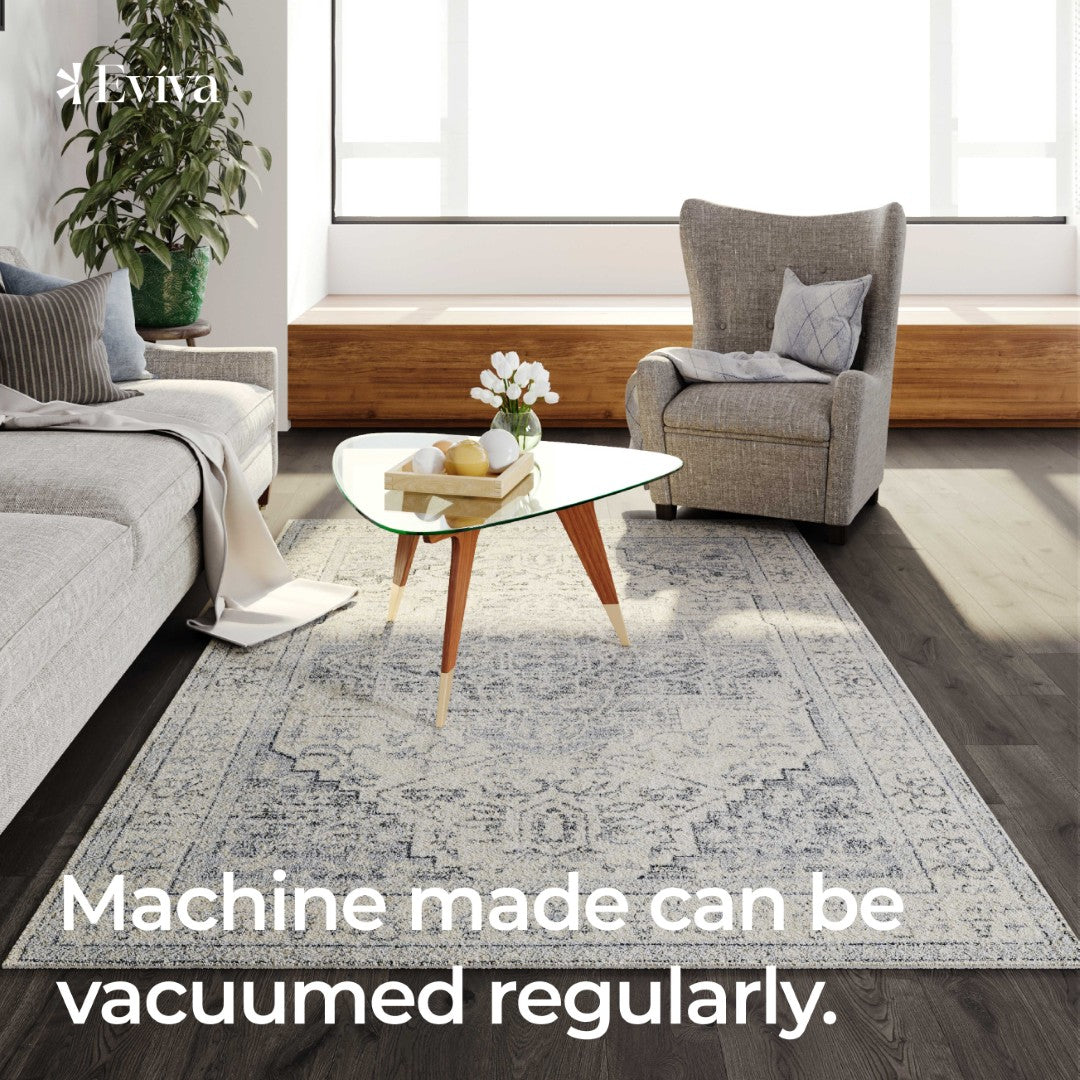 Eviva Venus 6' x 9' Geometric Gray Rug