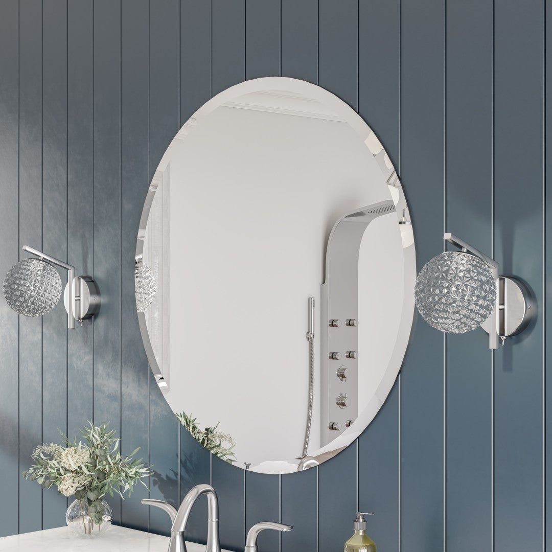 Eviva Round 24" x 24" Circle/Round Frameless Mirror - Mirror by Eviva