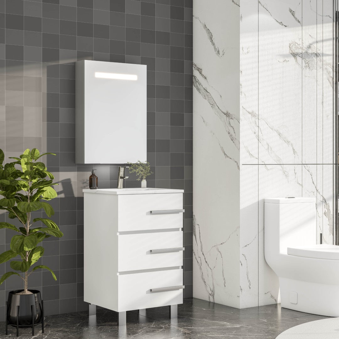 Eviva Lazy Glass/light Medicine Cabinet