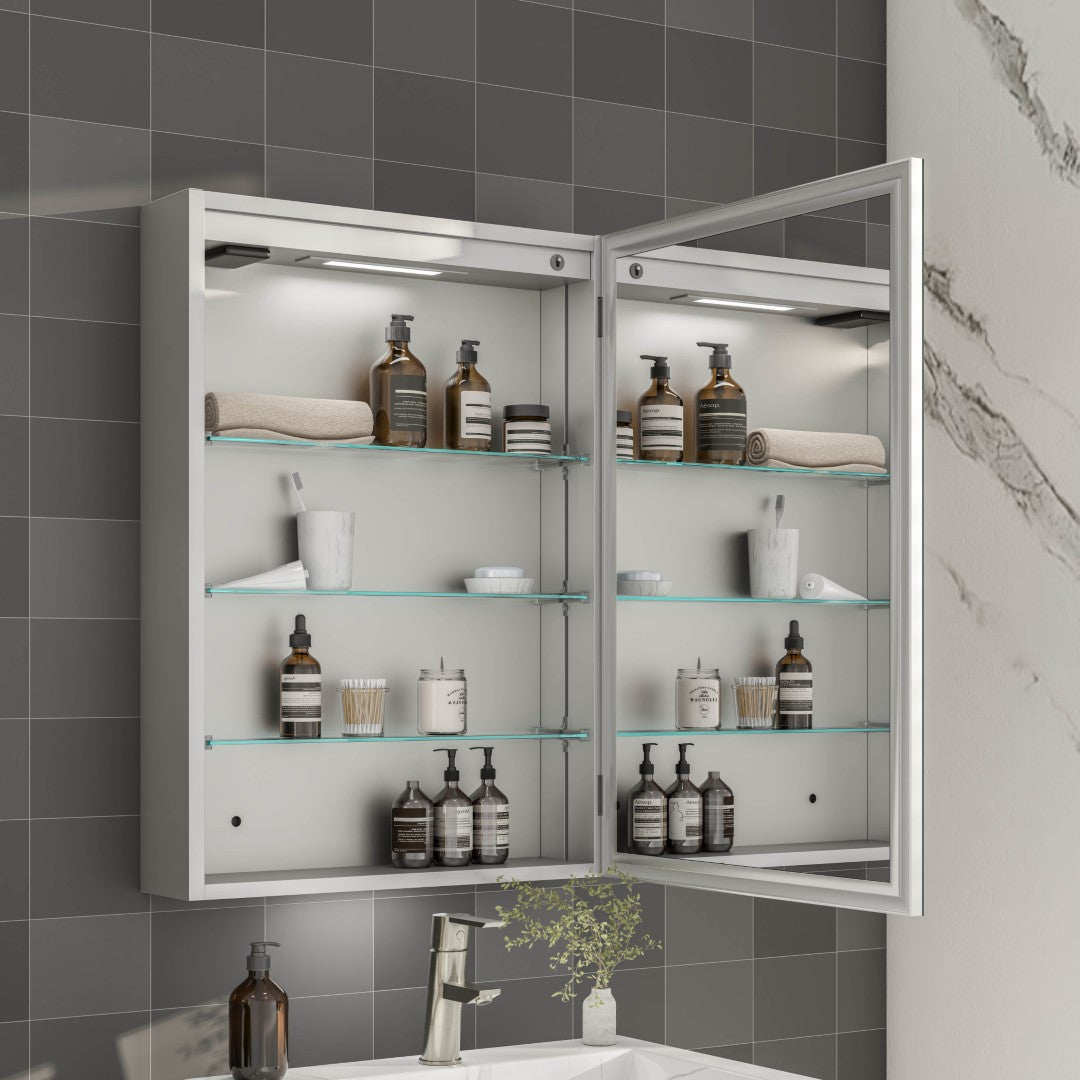 Eviva Lazy Glass/light Medicine Cabinet