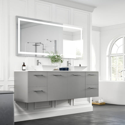 Eviva Lite 72" x 30" Rectangular Frameless Mirror
