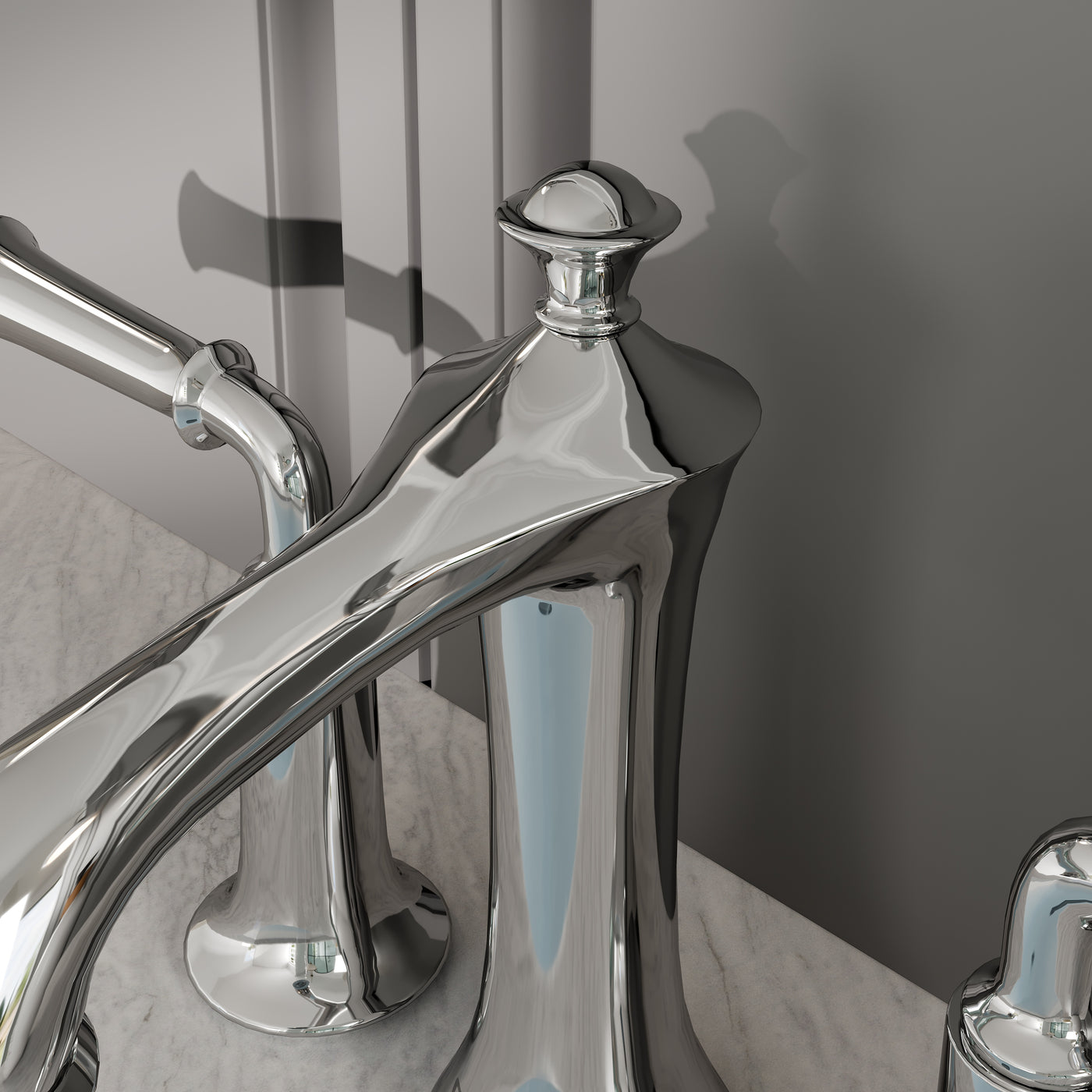 Oceanbreeze Widespread 2-Handle Chrome Faucet