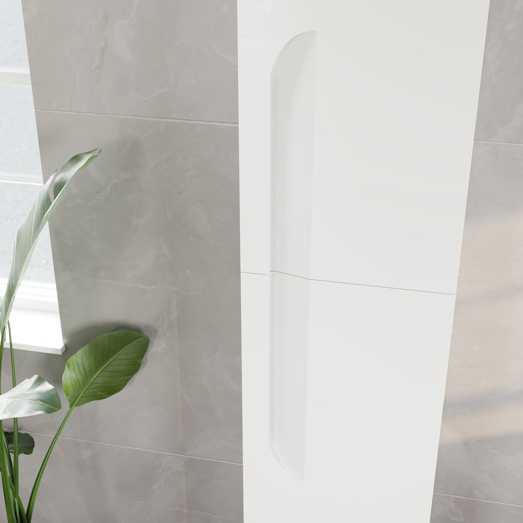 Eviva Vitta 12 in. W x 10 in. D White Wall - Mounted Linen Cabinet - by Eviva