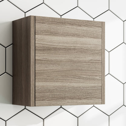 Eviva Libra 14 in. W x 7 in. D Medium Oak Wall Mounted Linen Cabinet