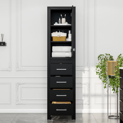 Eviva Aberdeen 18 in. W x 20 in. D Espresso Freestanding Linen Cabinet