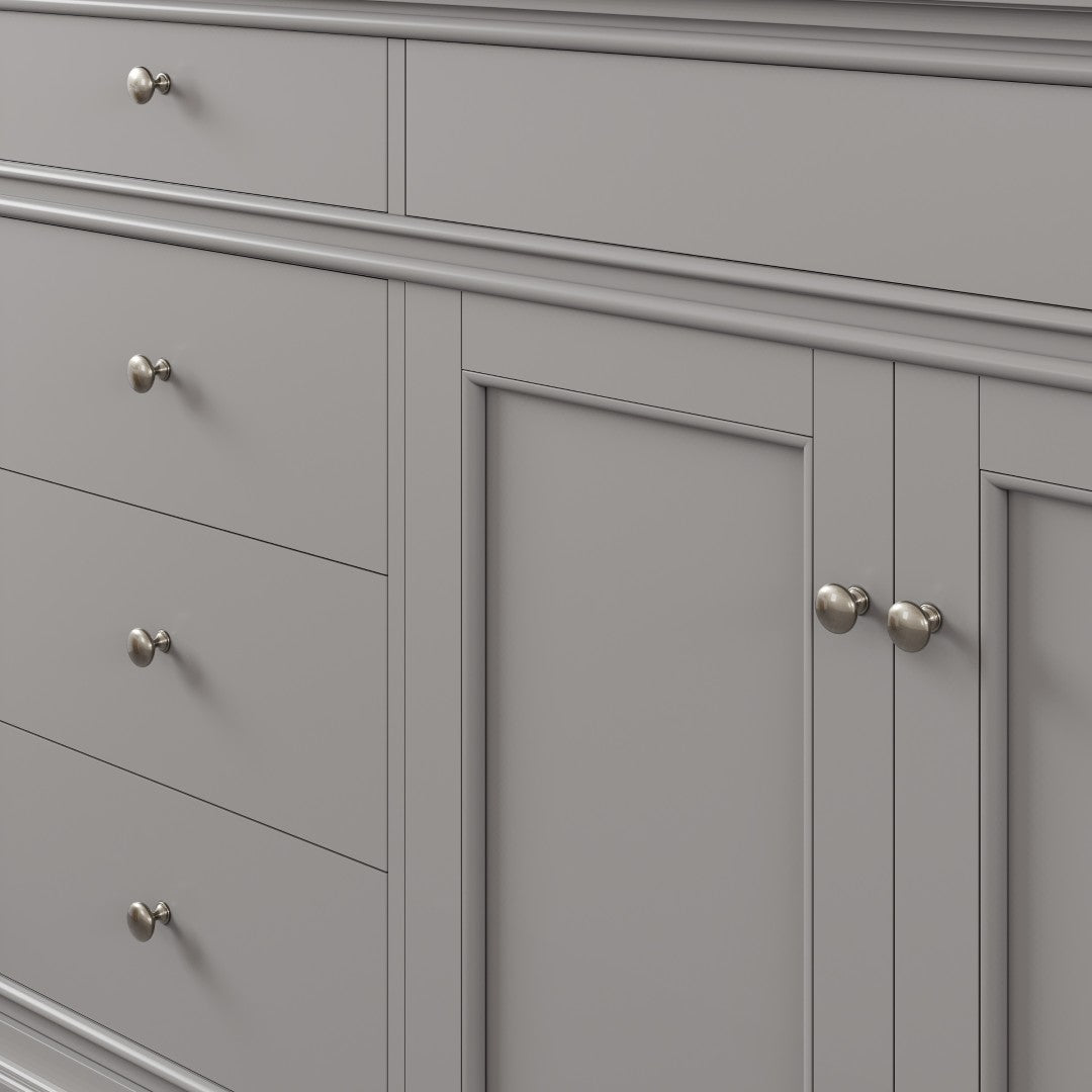 Elite Stamford 60 in. Gray Single Sink Bath Vanity with Carrara Quartz Top and Undermount Porcelain Sink