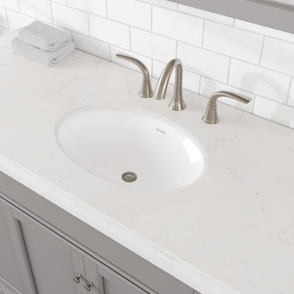 Elite Stamford 60 in. Gray Single Sink Bath Vanity with Carrara Quartz Top and Undermount Porcelain Sink