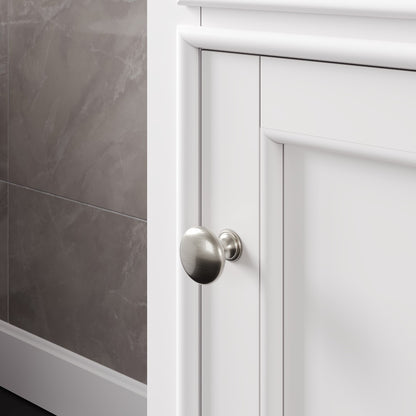 Elite Stamford 24 in. White Single Sink Bath Vanity with Carrara Quartz Top and Undermount Porcelain Sink