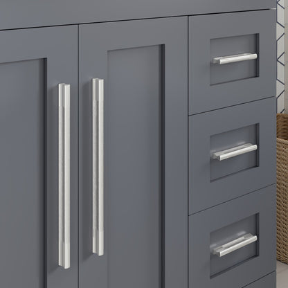 Loon 28 in. Dark Gray Single Sink Bath Vanity with Carrara Quartz Top and Undermount Porcelain Sink