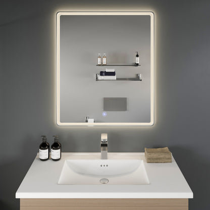 Eviva Velari 36" x 42" Rectangular Frameless Mirror