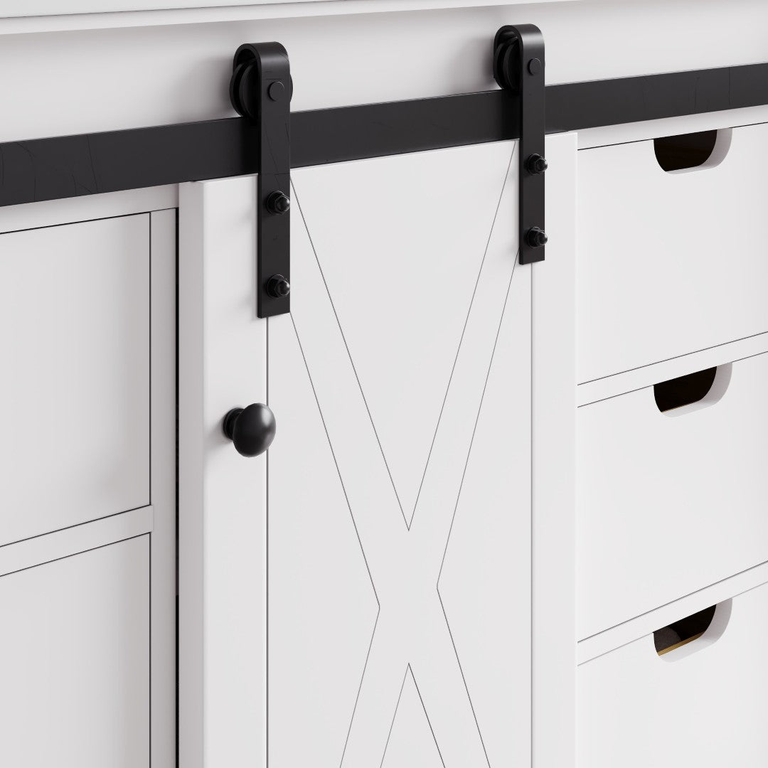 Dallas 42 in. White Single Sink Bath Vanity with Quartz Top and Undermount Porcelain Sink