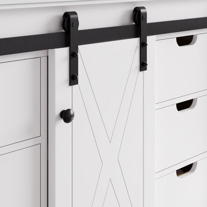 Dallas 42 in. White Single Sink Bath Vanity with Quartz Top and Undermount Porcelain Sink