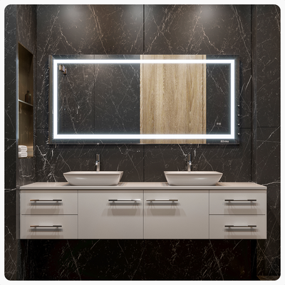 Eviva Glow 60"W x 28"H Rectangular Frameless LED Mirror