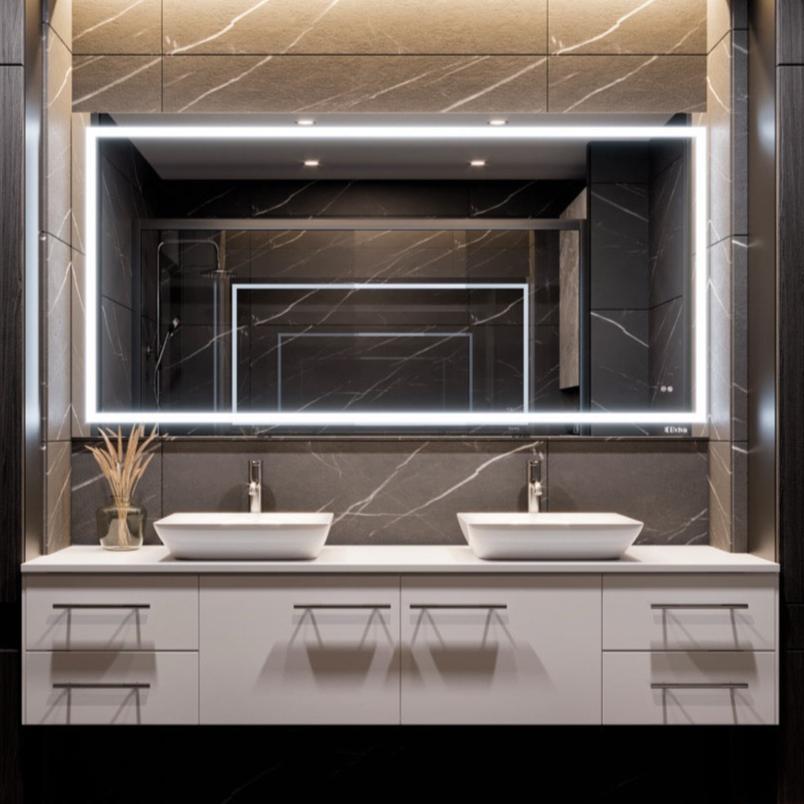 Eviva Glow Rectangular Frameless LED Mirror