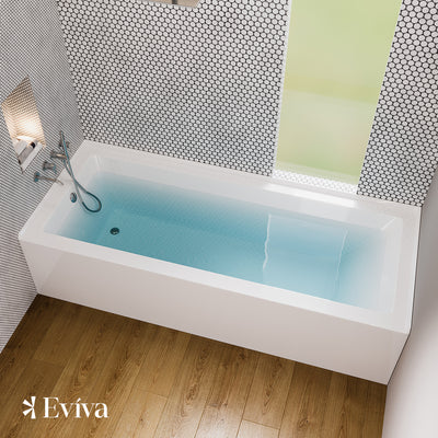 Eviva Nova Alcove 60 in. Acrylic Bathtub with Left Hand Drain