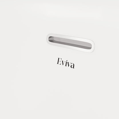 Eviva Luna 55" Glossy White Acrylic Slipper Freestanding Bathtub