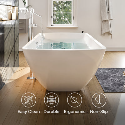 Eviva Atlantis Free Standing 67" Acrylic Bathtub