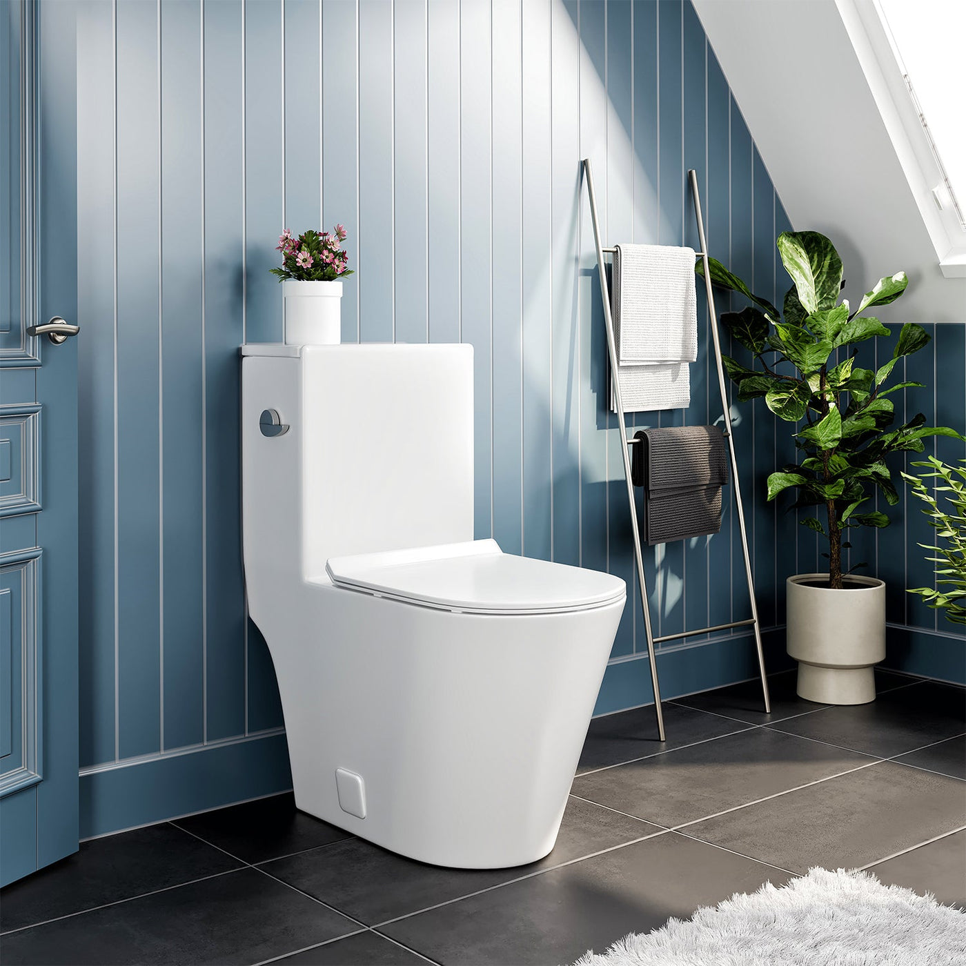 Eviva Lassen One Piece Toilet in White