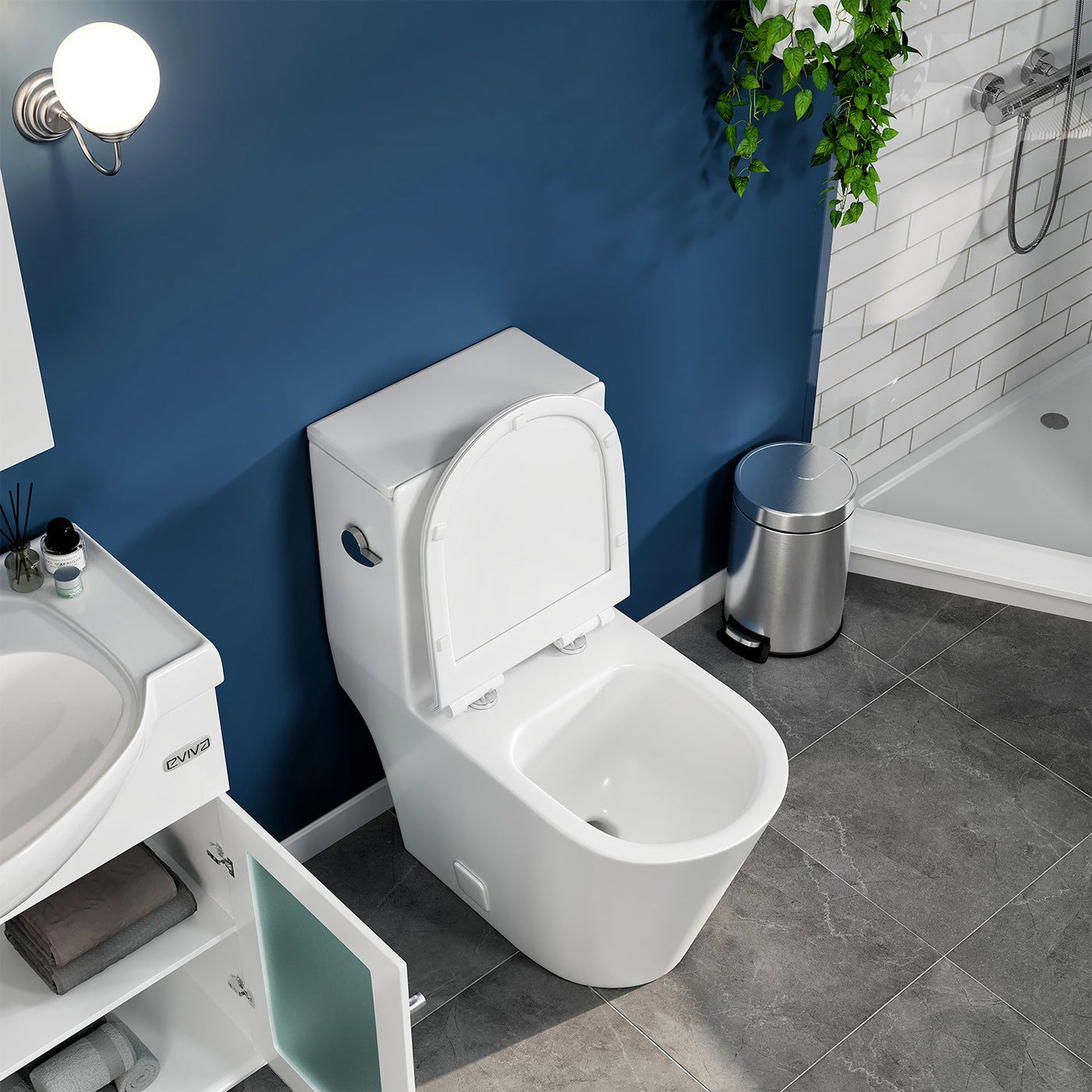 Eviva Lassen One Piece Toilet in White