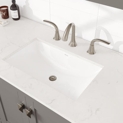 Aberdeen 60 in. Gray Single Sink Bath Vanity with Carrara Quartz Top and Undermount Porcelain Sink