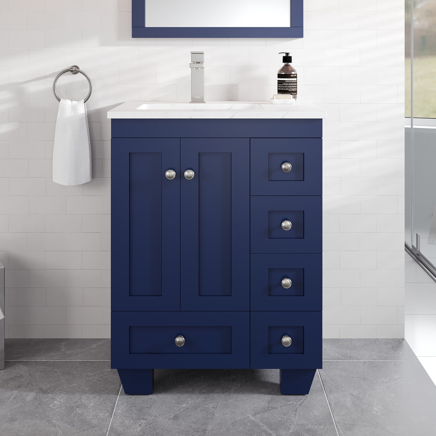 Acclaim Caroline Bathroom Vanity (Blue) (24")