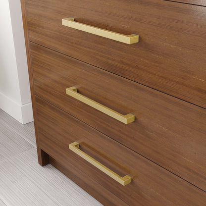 Curio 36 in. Walnut Single Sink Bath Vanity with Arabescato Engineered Stone Top and Undermount Porcelain Sink - Bathroom Vanity by Eviva