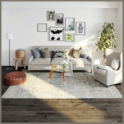 Eviva Venus 6' x 9' Geometric Gray Rug