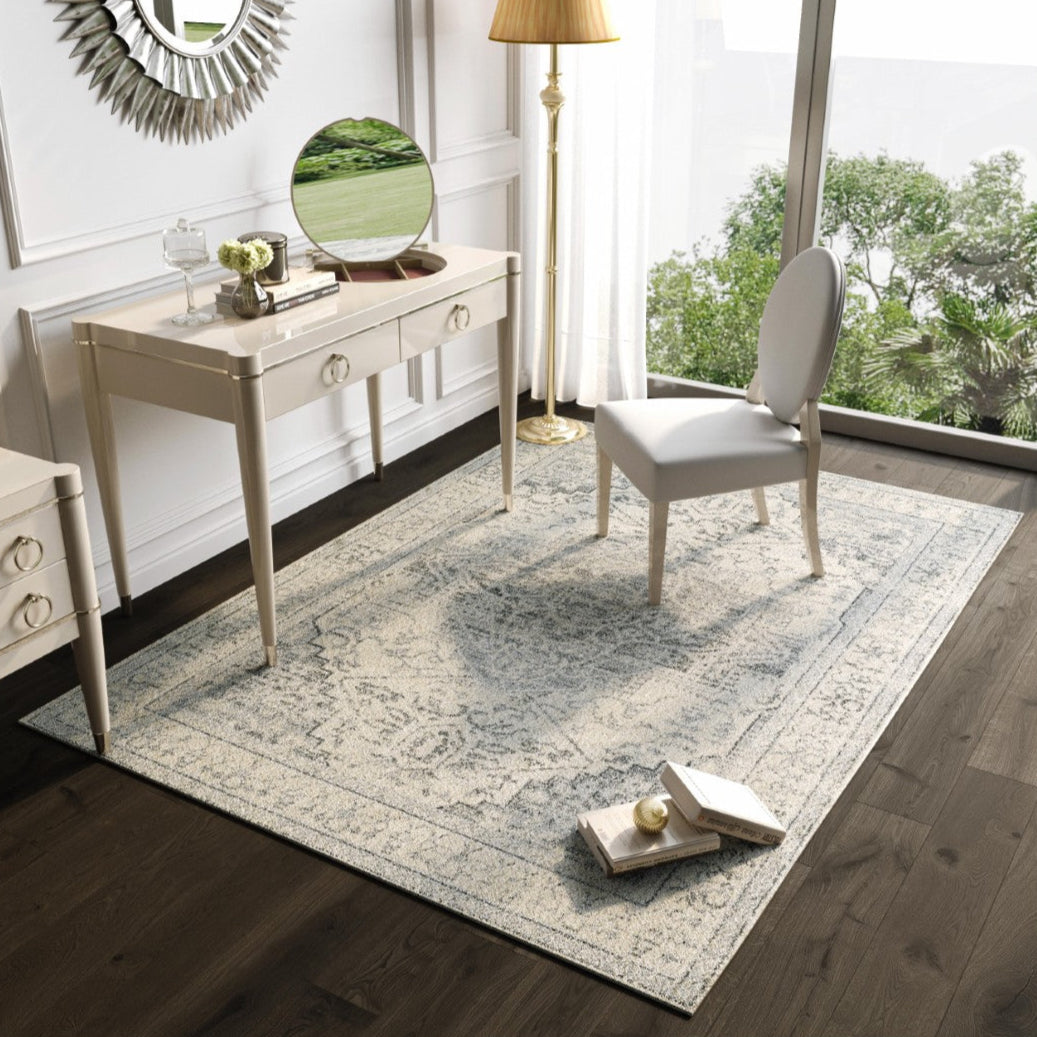 Eviva Venus 5' x 7' Geometric Gray Rug
