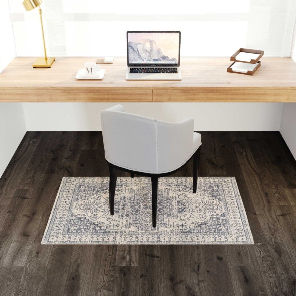 Eviva Venus 3' x 5' Geometric Gray Rug
