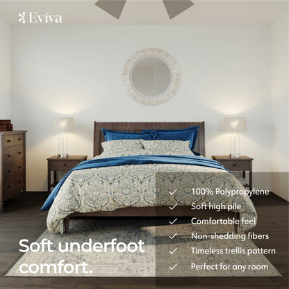 Eviva Venus 6' x 9' Geometric Gray Rug