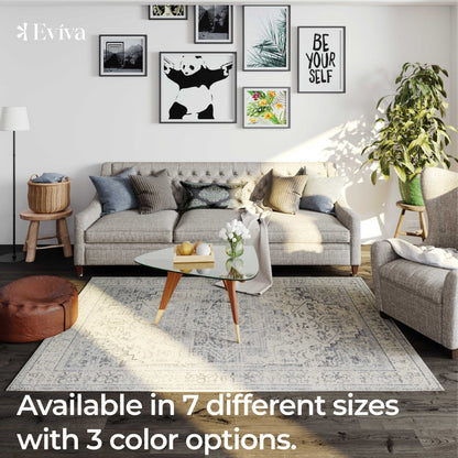 Eviva Venus 6' x 9' Geometric Gray Rug