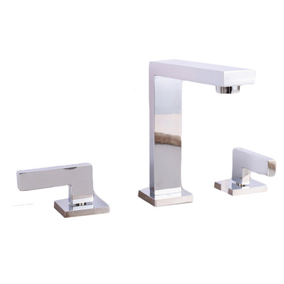 Eviva Sleek 2 Handles (3 Holes) Chrome Bathroom Sink Faucet